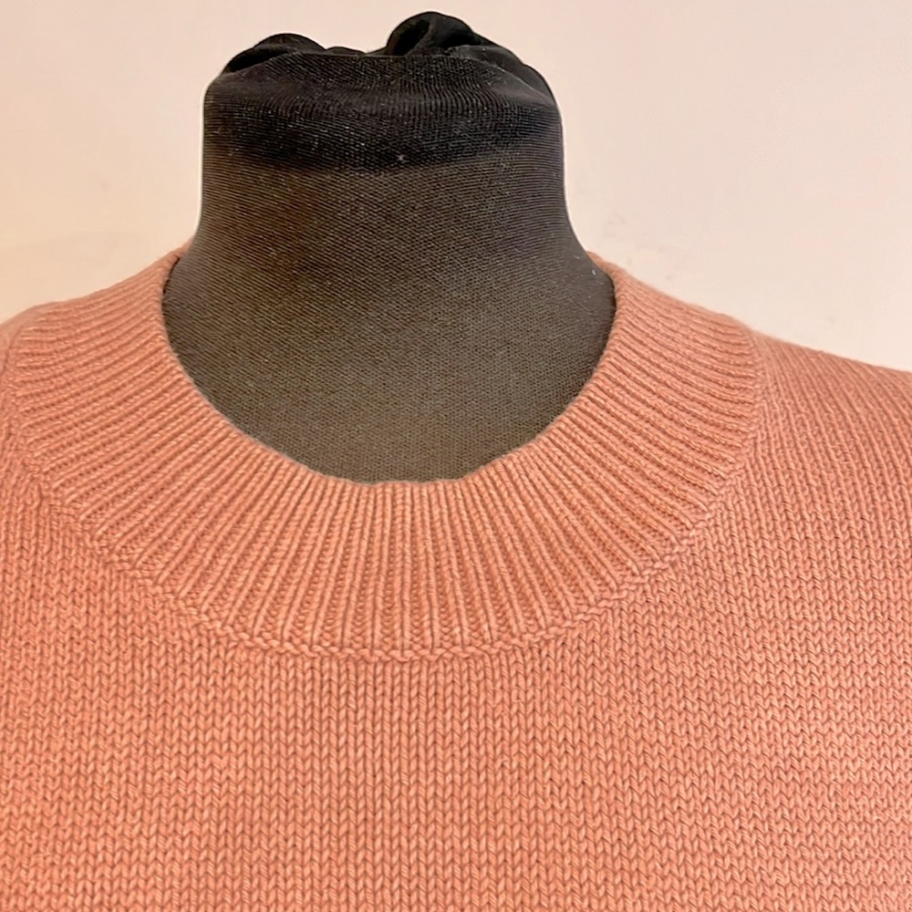 Madewell -woman’s brownstone pullover sweater cotton blend in dusty rose size XS - Picture 6 of 15